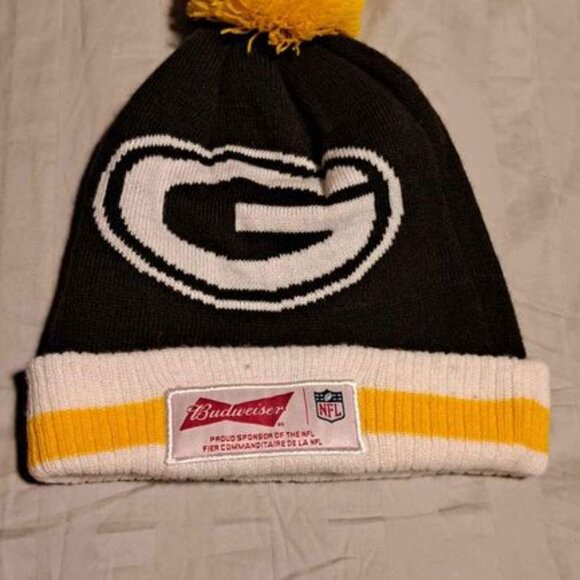 Green Bay Packers Budweiser NFL Football Beanie/Toque - Picture 2 of 2